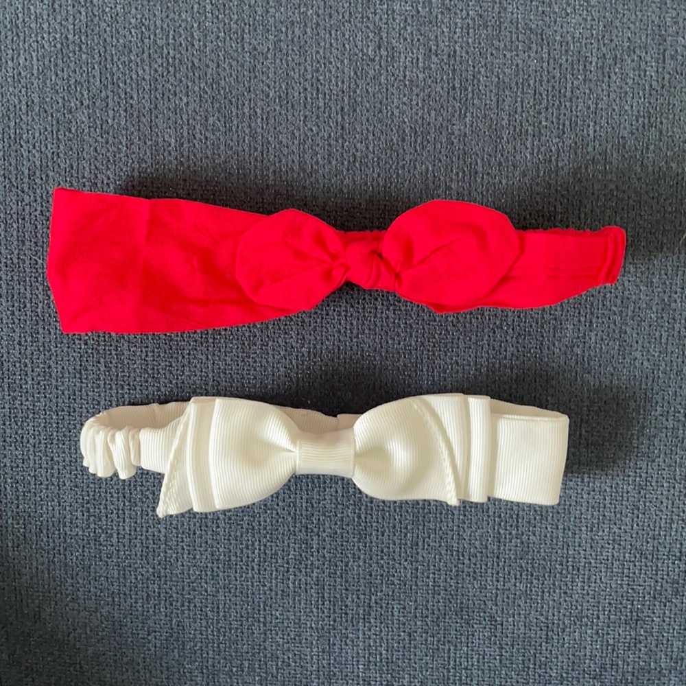 LOT OF 2 Baby Gap Bow Headbands
